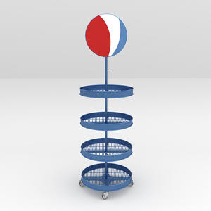 Factory Customized Metal Round Commercial <strong>Shelves</strong> and Beverage Display Racks - Product Image 2