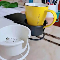 Clip porte-gobelet pour table de bureau à domicile, clip géant pour boissons, soda, café, tasse, soucoupe, design de clip