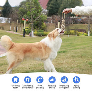 C4P vendita calda durevole costruzione mastica-resistente camoscio cane corda giocattolo di vendita calda per animali domestici giocattolo da masticare - Product Image 3