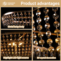 Nouvelle conception de support de lampe de table en or, décoration de luxe pour mariage et événements, métal avec éclairage LED en cristal transparent, centre de table