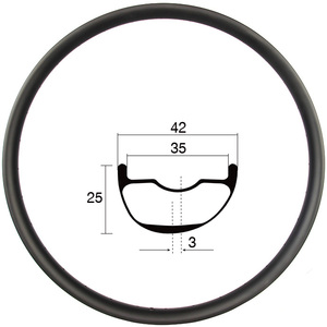 Freins à disque sans crochet en carbone Schneedorf en gros, profil de 25 mm, largeur de 35 mm, roue de vélo de montagne 29 pouces, vélo de route, léger, haute performance - Product Image 1
