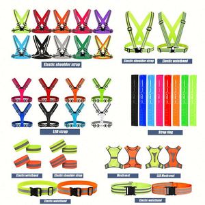 Promotion Custom Reflective Safety <b>Harness</b> Adjustable <b>Belt</b> High-Visibility Work Clothes Night Work Reflective Clothing Accessory - Product Image 2