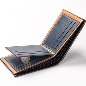 Portefeuille fin pliable porte-cartes à motif rayé, design minimaliste, 12x9,5 cm, usage quotidien pour homme - Product Image 5