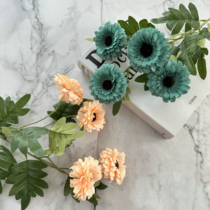 Bouquet de fleurs artificielles Cosmos, 4 têtes, fleurs en soie pour mariage, décoration de la maison, plantes - Product Image 1