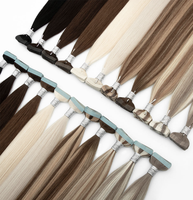Extensions de cheveux humains bruns lisses à bandes adhésives, non traitées, vietnamiennes, brutes, avec cuticules alignées, pour vente en gros