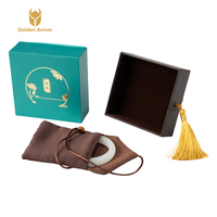 Boîte à bijoux auto-élevante haut de gamme en carton ondulé kraft écologique avec doublure en papier synthétique, idéale pour supermarchés