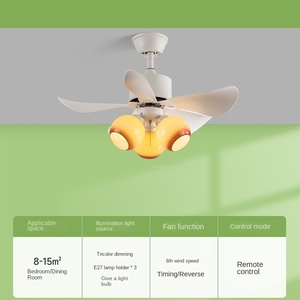 E27 LED Rétro Ventilateur Traditionnel Lampe 5 Pales Vintage Ventilateur de Plafond Lumière avec Corps en Métal pour Chambre Salle à Manger Hôtel Application - Product Image 5