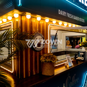 Remolque de Comida Móvil Multifuncional Totalmente Equipado, Eléctrico, de Fibra de Vidrio y Acero Inoxidable, para Helados, Hot Dogs, Papas Fritas y Otros Snacks - Product Image 3