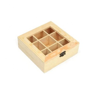 Boîte de rangement pour sachets de thé en bois de pin et bambou de style campagnard avec design imperméable, capacité de 1 à 3 L, multifonctionnelle pour les infusions de thé - Product Image 4