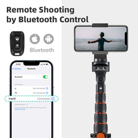 Vente chaude bouton rotatif en aluminium trépied support 1.63M étanche antichoc niveau à bulle Portable caméra téléphone extérieur en direct Vlog