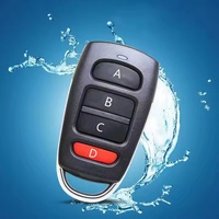 Duplicateur électrique de Code d'apprentissage sans fil universel noir à 4 boutons 433 MHZ porte de Garage en métal 433 Mhz télécommande à distance