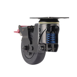 Hersteller preis 3 Zoll/4 Zoll/5 Zoll Absorption Rollen rad Feder belastete stoß dämpfende Rolle - Product Image 1