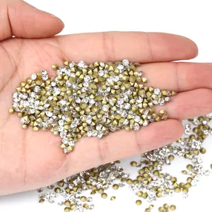 Hot Sale 3mm 4mm 5mm 6mm Glass Rhinestones Bulk Wholesale Non Hotfix Pointed Back Rhinestone