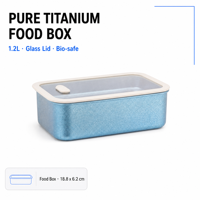 Boîte à lunch en titane pur, compartiments séparés, étanche, thermique, pour les employés de bureau, les étudiants, la maison et la cuisine, gadgets de cuisine