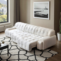 Canapé-lit électrique au design moderne avec télécommande, en tissu, extensible, ensemble de canapés électriques inclinables