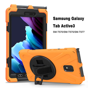 Custodia Rigida Robusta con Supporto per Samsung <span class=keywords><strong>Galaxy</strong></span> <span class=keywords><strong>Tab</strong></span> Active <span class=keywords><strong>3</strong></span> 8.0 T570 T575 Active 5 Universale con Tracolla - Product Image 1