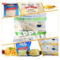 3000 Kg/u 1/4 "3/8" Crinkle Gesneden Bevroren Aardappel Frietjes Maken Machinelijn Wave Chips Frituren