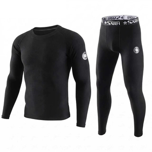 DF ESDY 1 Men Camouflage <b>Compression</b> Base Layer Set Long Sleeve Shirt Pants Breathable Spandex Thermal <b>Underwear</b> Sports Training - Product Image 5