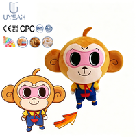 Jouets en peluche personnalisés avec logo, en coton, conformes aux normes CPC EN71 CE, design original, singe mignon, gorille en peluche, cadeaux