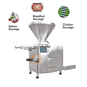 Machine de remplissage commerciale automatique de saucisse de <span class=keywords><strong>Chorizo</strong></span> de pli nouvelle efficacité de traitement quantitative de Stuffer de saucisse de vide élevée - Product Image 1