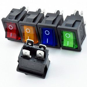 I/o מתג קטן 15 x21 מ "מ הוביל מתג אור נדנדה 4-פין 12v-24v-110v-220v <span class=keywords><strong>dc</strong></span> תאורה Kcd1-104/201n 6-10 a 250 v - Product Image 3