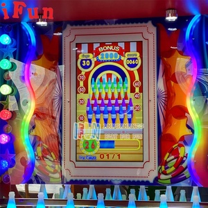 Fabricante de juegos de arcade de China Light-up Ring Toss Máquinas de redención eléctricas Ring Bottle Throwing Rings Skill Win Ticket - Product Image 6
