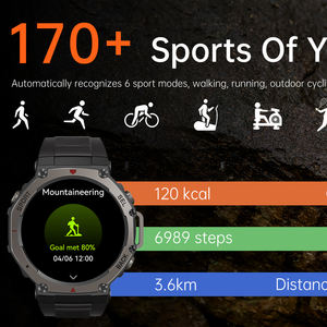 DM58 GPS Outdoor Sport Smart Watch 1,43 Zoll AMOLED BT Call 50M Wasserdichte 500mAh Herzfrequenz messer Kompass-<span class=keywords><strong>Motion</strong></span> Smartwatch - Product Image 2