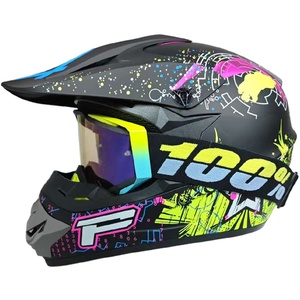 <span class=keywords><strong>Casque</strong></span> <span class=keywords><strong>intégral</strong></span> tout-terrain <span class=keywords><strong>pour</strong></span> VTT, descente, VTT tout-terrain, karting avec lunettes 100 % incluses en ABS - Product Image 1