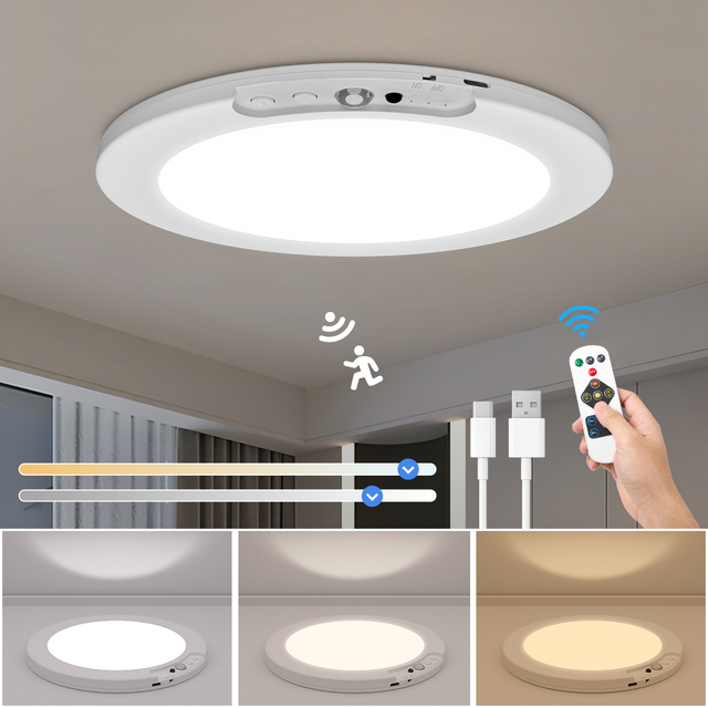 Human Body Motion Sensor Ceiling Light, Suitable for Bedrooms, Kitchens, and Closets. Indoor Sensor LED Light.