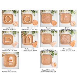 Cortador de Galletas para el Día de la Madre, Sello de Acrílico, Molde para Fondant, Molde para Galletas con Múltiples Diseños, Herramienta para Hornear y Decorar Pasteles - Product Image 2