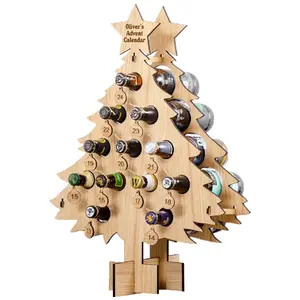 Pemegang Botol Anggur Kayu Solid Dekorasi Rumah, Pemegang Bentuk Pohon Natal Kualitas Tinggi, Hadiah Yang Bagus untuk Dekorasi Rumah