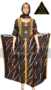 Newest Casual Outwear Loose Oversize Batwing Sleeve <b>Cardigan</b> <b>Maxi</b> Robe Kaftan Abaya for Adults Muslim Ladies' Ethnic Rayon Dress - Product Image 2