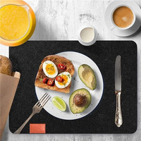 Ensemble de sets de table classiques en feutre non tissé, écologiques, résistants à la chaleur, antidérapants, absorbant le bruit pour des dîners paisibles