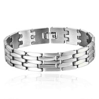 Bracelet punk en acier inoxydable 304 plaqué PVD, gravable au laser, étanche, pour homme, bracelet de montre simple