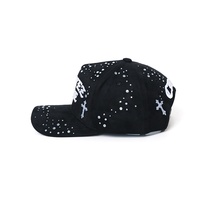 Casquette de baseball de luxe Deadpool noire ornée de strass étincelants, en stock, pour le streetwear et le quotidien, modèle BIG boss unisexe