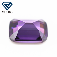 Grade 5A 3*5mm-10*14mm améthyste/d-améthyste émeraude taille cubique zircone pierres précieuses artificielles forme octogonale coupe étagée CZ pierre en vrac