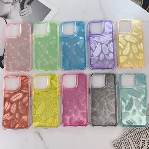 Custodie per telefono <span class=keywords><strong>con</strong></span> motivo a piuma di 360 gradi per <span class=keywords><strong>iPhone</strong></span> 17 15 16 14 <span class=keywords><strong>13</strong></span> 12 11 <span class=keywords><strong>Cover</strong></span> per telefono in TPU antiurto <span class=keywords><strong>con</strong></span> protezione per <span class=keywords><strong>fotocamera</strong></span> - Product Image 2