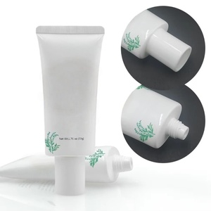 Custom Logo Offset Printing <b>Plastic</b> 100G Soft Empty <b>Tubes</b> Screw Flip Cap Skin Care Facial Cleanser Packaging Squeeze <b>Tube</b> - Product Image 1