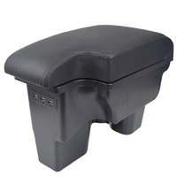 Accoudoir de voiture Vtear en ABS et cuir PU avec chargeur USB, porte-gobelet et boîte de rangement centrale, accessoires intérieurs pour Toyota Hilux 2019-2021