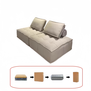 Sofá Modular Moderno con Cubierta de Tela, Diseño Seccional, Desmontable y Lavable, Sofá de Esquina para Sala de Estar de Una Plaza - Product Image 5