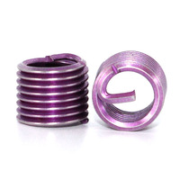 Vis à insertion en spirale métriques en acier inoxydable 304, couleur verte/rouge, taille en pouces, entièrement filetées, revêtement personnalisé 3 ans