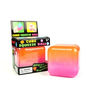 Cube de décompression changeant de couleur, bloc de glace à presser en maltose, jouet sensoriel en plastique TPR - Product Image 2