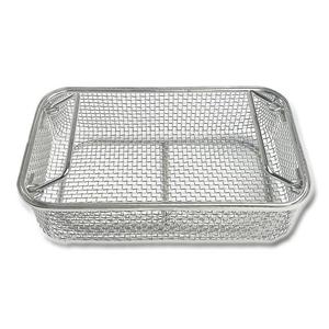 Panier de stérilisation rectangulaire en acier inoxydable avec cadre en treillis métallique pour salle d'opération - Product Image 1
