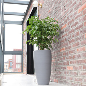 Jardinières décoratives hautes en résine P294 pour plantes d'intérieur, pots <span class=keywords><strong>à</strong></span> <span class=keywords><strong>fleurs</strong></span> de <span class=keywords><strong>grande</strong></span> <span class=keywords><strong>taille</strong></span> de haute qualité, jardinières et pots légers pour hôtel - Product Image 4
