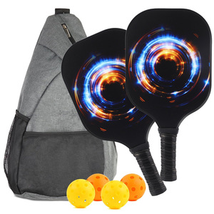 Raquettes de pickleball en fibre de verre 13,4 mm antidérapantes avec sac de transport pour divertissement en plein air - Product Image 3