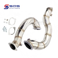 Downpipe N54 de haute qualité SQS OEM/ODM pour BMW E82 E88 E90 E91 E92 E93 N54 2007-2013 RHD LHD en acier inoxydable de 3 pouces