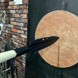 Fer de lance direct d'usine de haute qualité <span class=keywords><strong>harpon</strong></span> noir pointu en métal tout acier avec manche en <span class=keywords><strong>bois</strong></span> - Product Image 5
