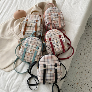 Mochila a Cuadros de Moda <span class=keywords><strong>2021</strong></span>, Linda Mochila Pequeña Portátil para Chicas, Bolso de Hombro Pequeño y Colorido para Mujer - Product Image 2