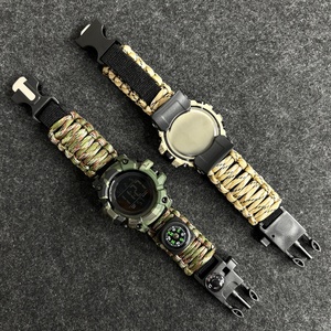 Montre de survie en plein air pour hommes, montre numérique LED, multifonctionnelle, étanche, tactique, mode, loisirs, sport - Product Image 6