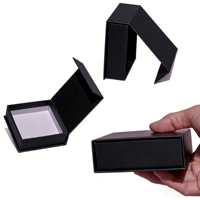 Boîte rigide de luxe personnalisée en carton kraft recyclé, design carré pour cadeau floral, finition mate avec insert en EVA